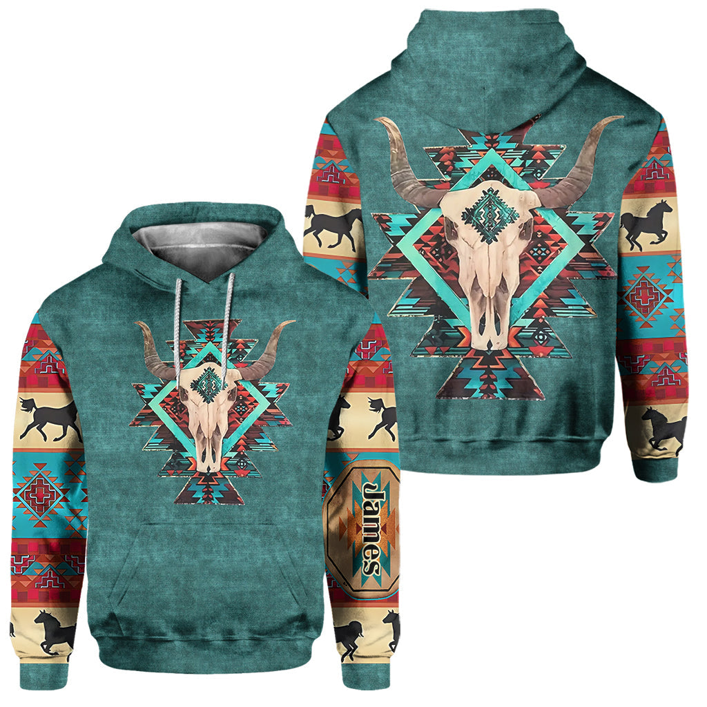 Homme fort - Ensemble sweat à capuche et pantalon de survêtement western personnalisé