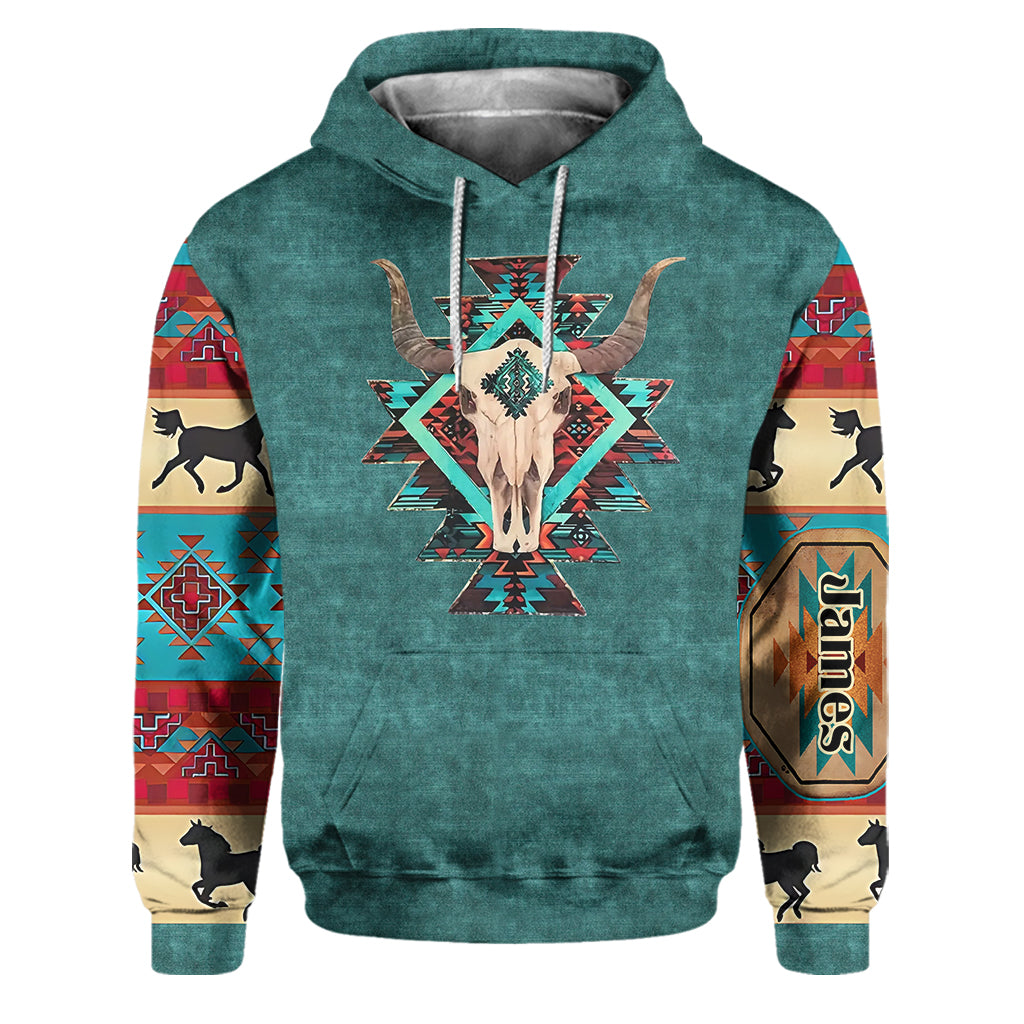 Homme fort - Ensemble sweat à capuche et pantalon de survêtement western personnalisé