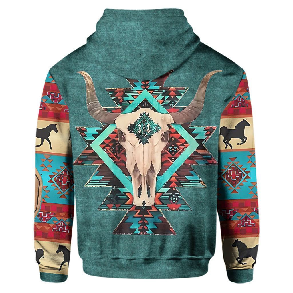 Homme fort - Ensemble sweat à capuche et pantalon de survêtement western personnalisé