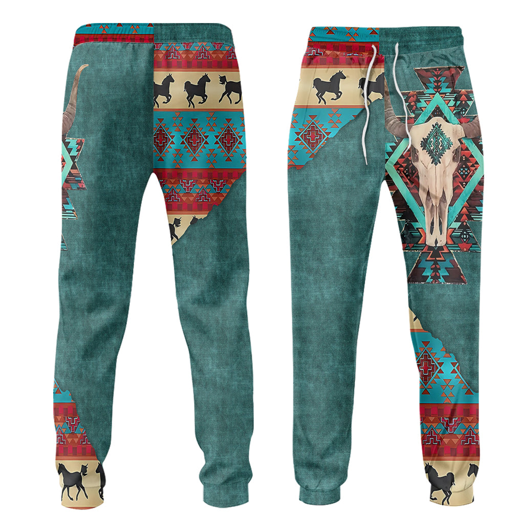 Homme fort - Ensemble sweat à capuche et pantalon de survêtement western personnalisé