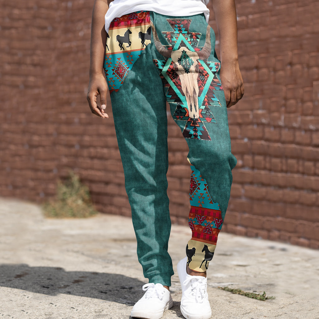 Homme fort - Ensemble sweat à capuche et pantalon de survêtement western personnalisé