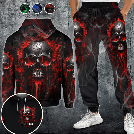 Cool Skull - Personalized Skull Hoodie and Sweatpants