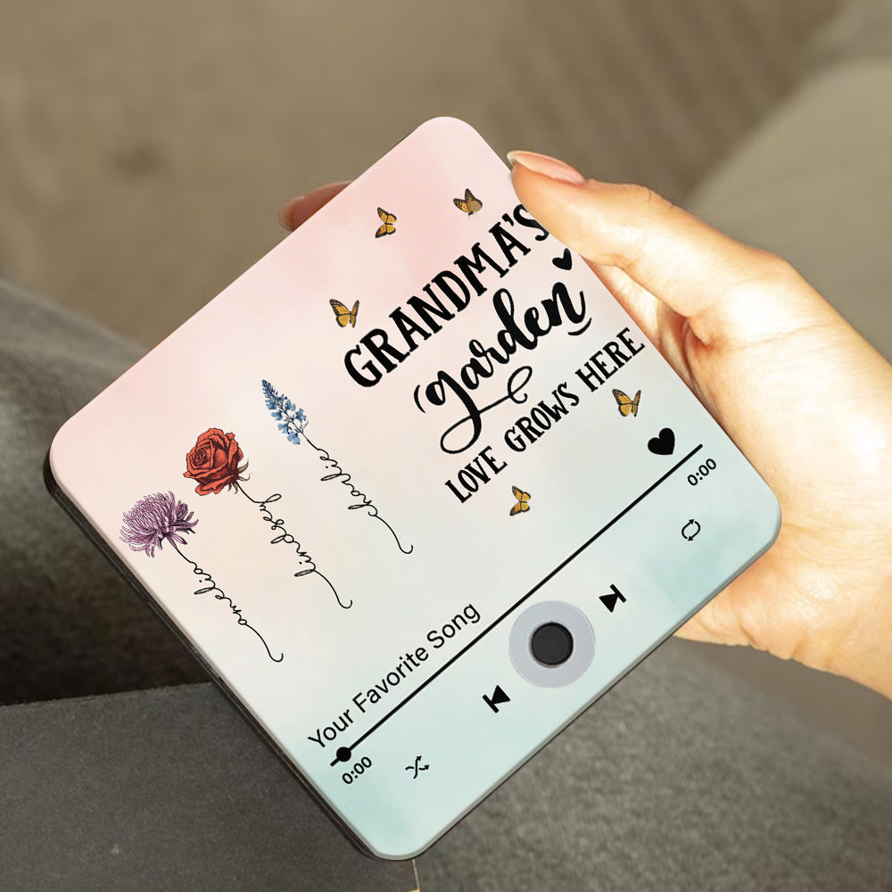 Grandma's Garden - Personalized Grandma Music Fridge Magnet