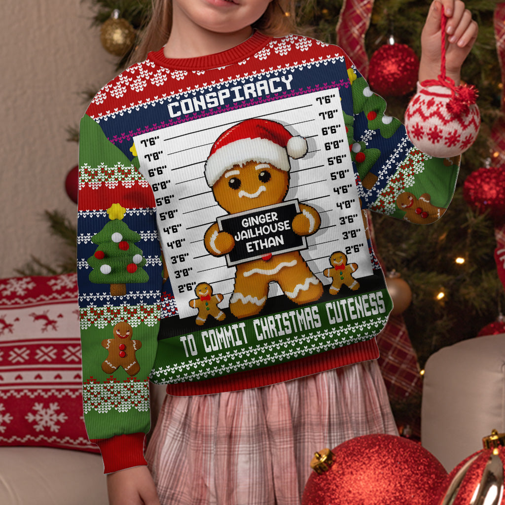 Ginger Jailhouse - Personalisierter Familien-Hässlicher-Pullover