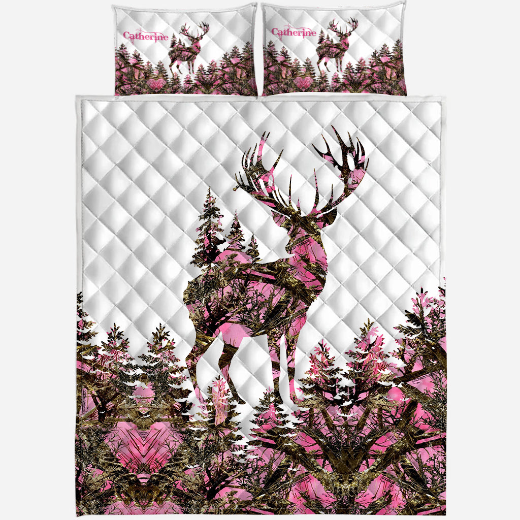 J'adore la chasse - Ensemble de courtepointe de chasse personnalisé