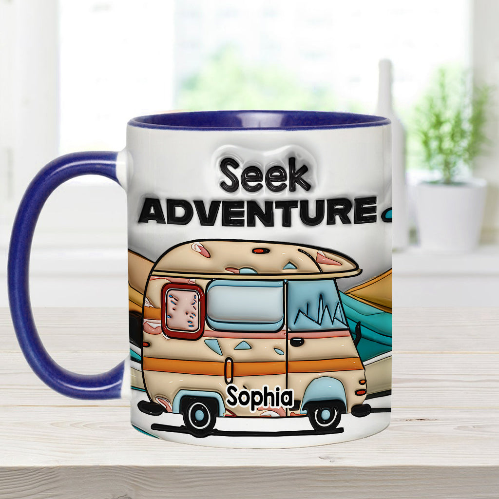 Partez à l'aventure ! Mug personnalisé pour le camping
