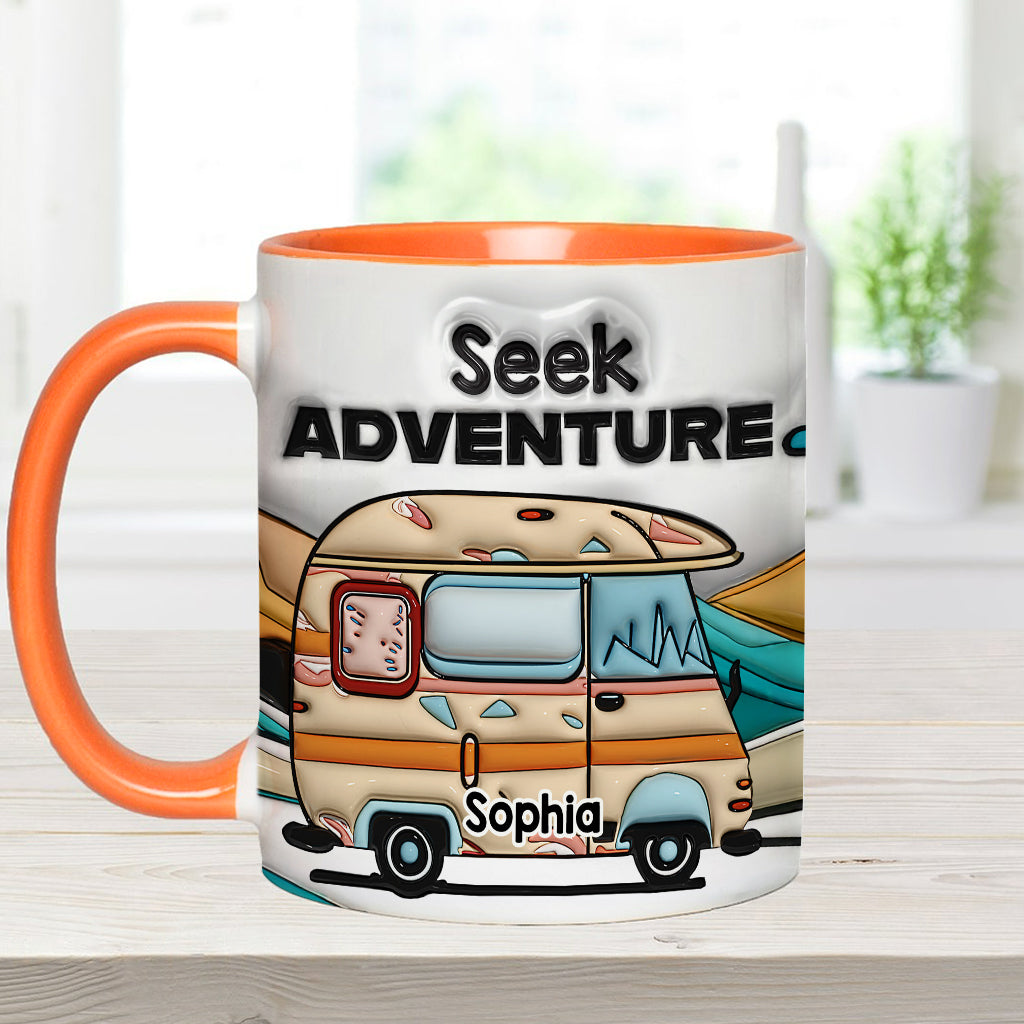 Partez à l'aventure ! Mug personnalisé pour le camping
