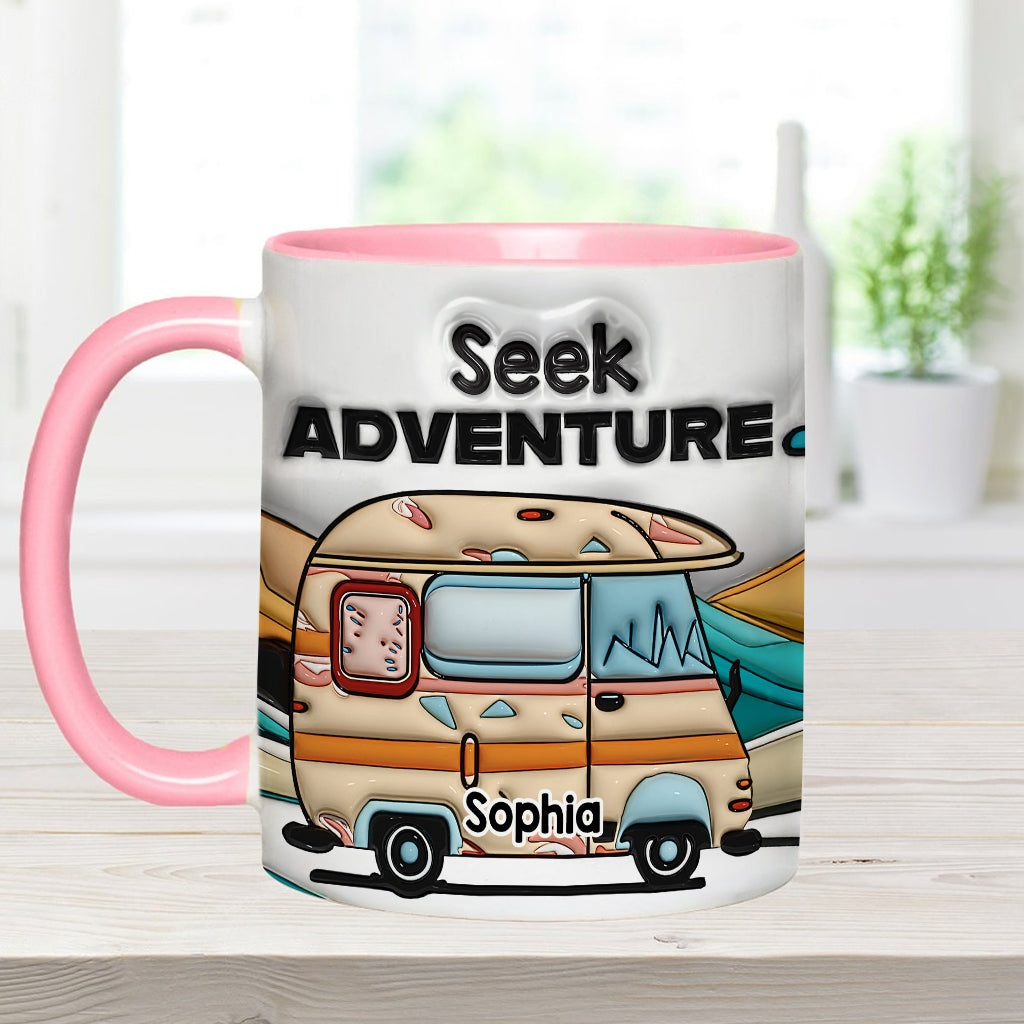 Partez à l'aventure ! Mug personnalisé pour le camping