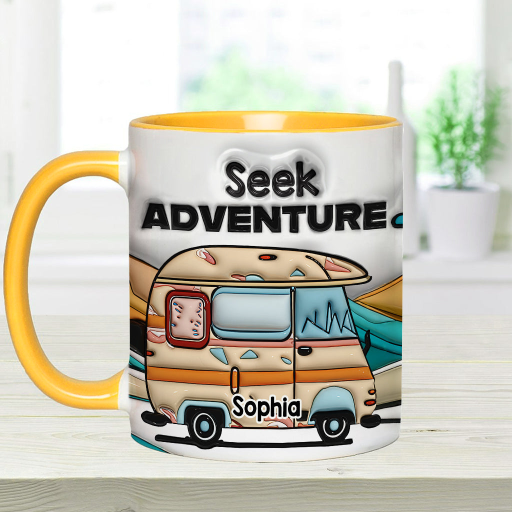 Partez à l'aventure ! Mug personnalisé pour le camping