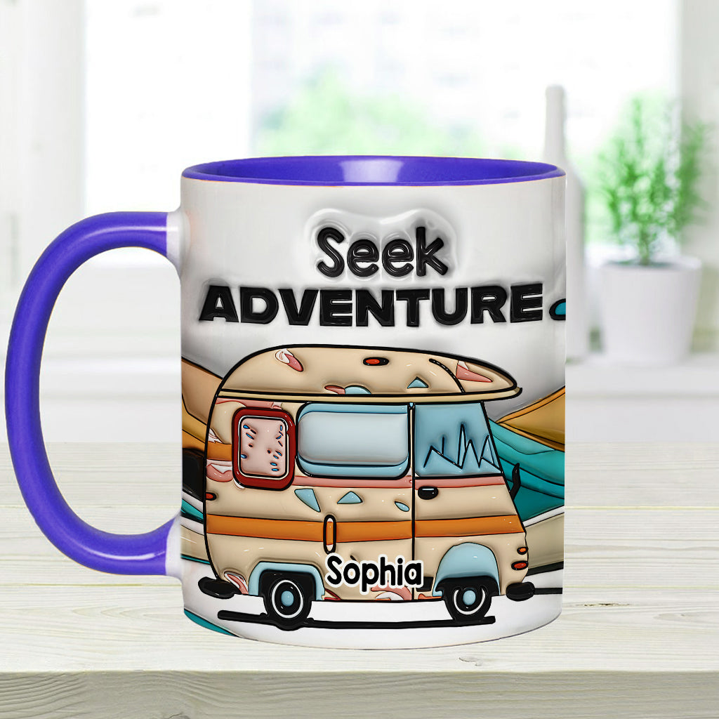 Partez à l'aventure ! Mug personnalisé pour le camping