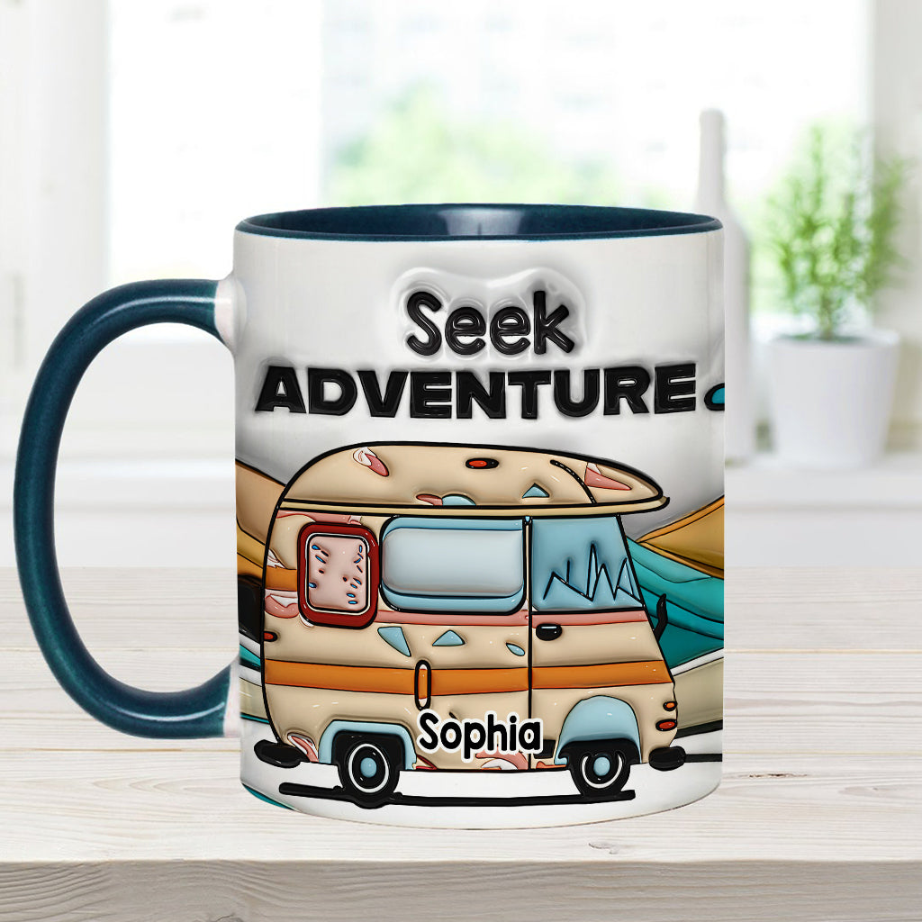 Partez à l'aventure ! Mug personnalisé pour le camping