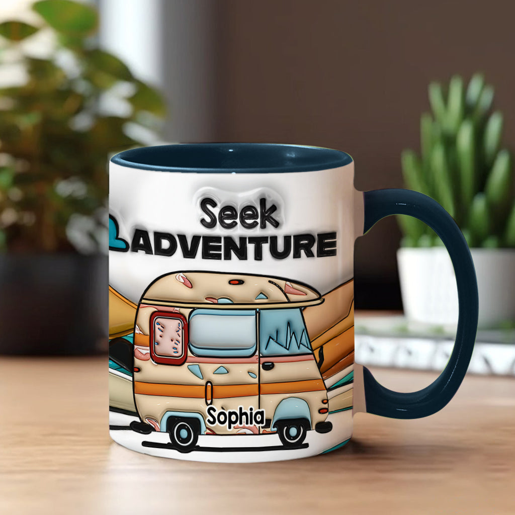 Partez à l'aventure ! Mug personnalisé pour le camping