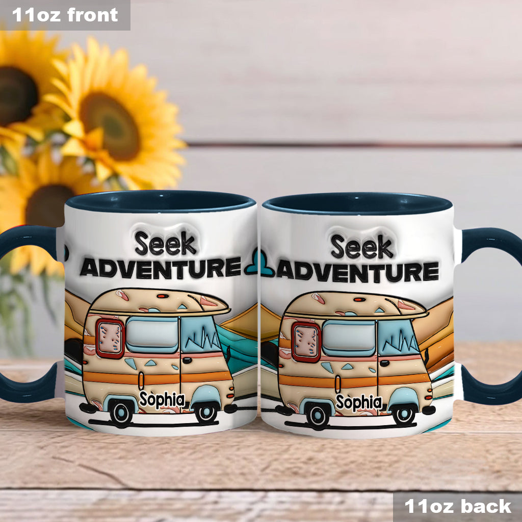 Partez à l'aventure ! Mug personnalisé pour le camping