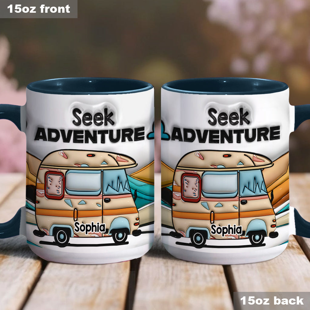 Partez à l'aventure ! Mug personnalisé pour le camping