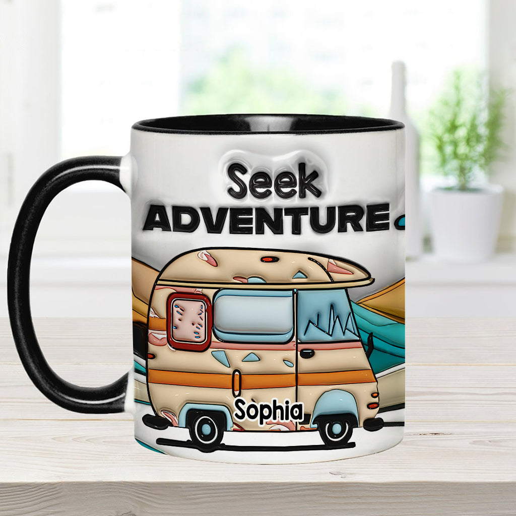 Partez à l'aventure ! Mug personnalisé pour le camping
