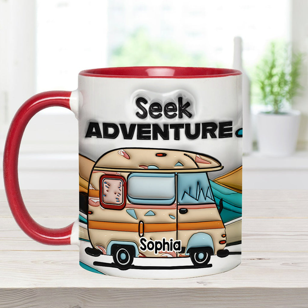 Partez à l'aventure ! Mug personnalisé pour le camping