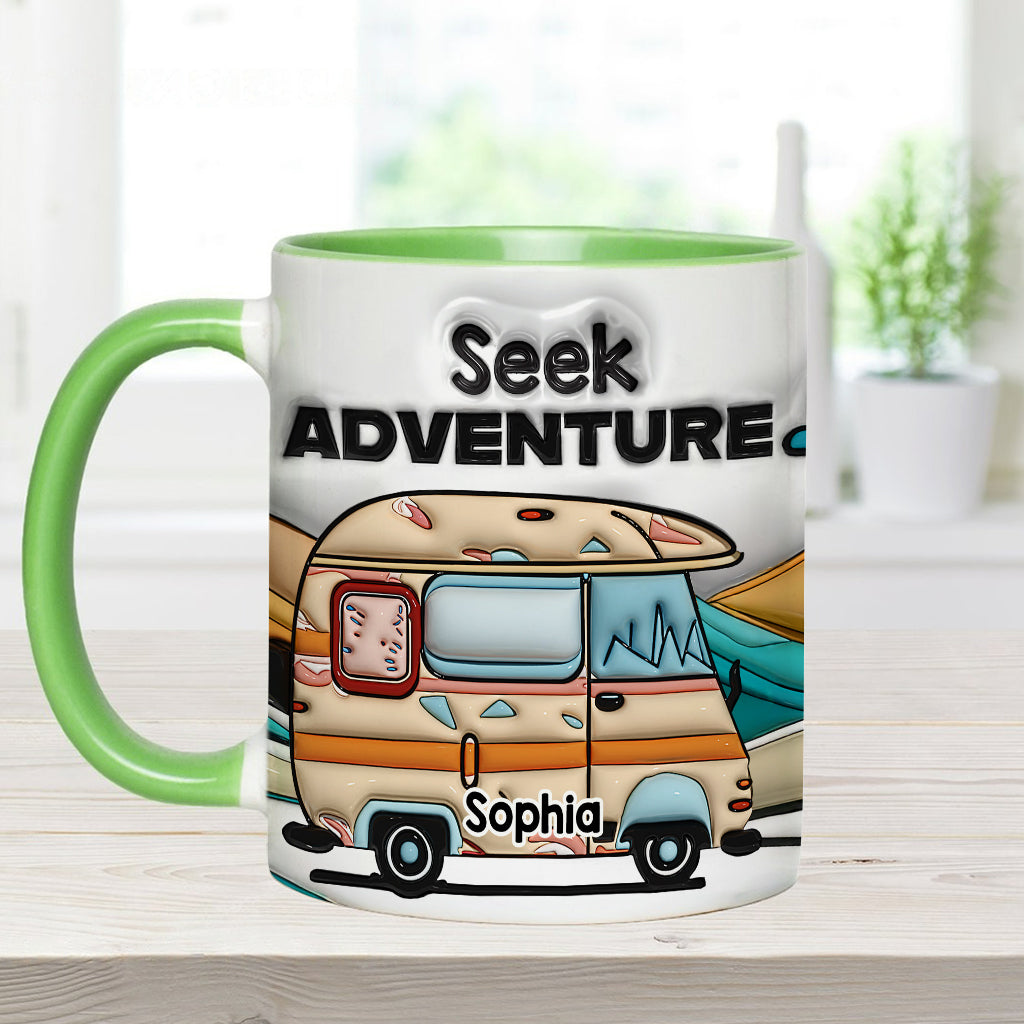 Partez à l'aventure ! Mug personnalisé pour le camping