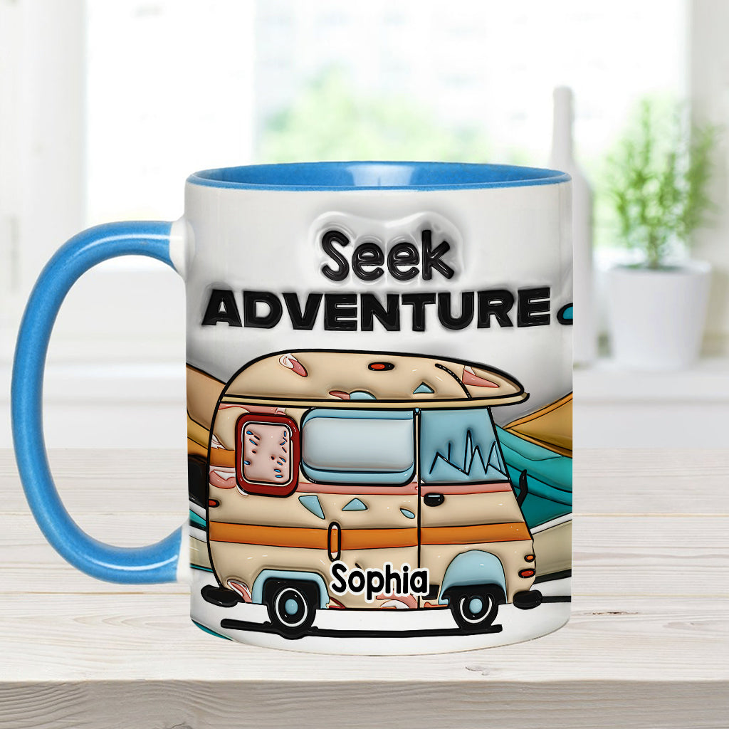 Partez à l'aventure ! Mug personnalisé pour le camping
