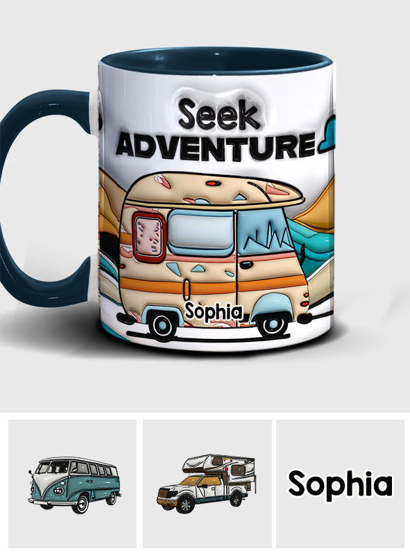 Partez à l'aventure ! Mug personnalisé pour le camping