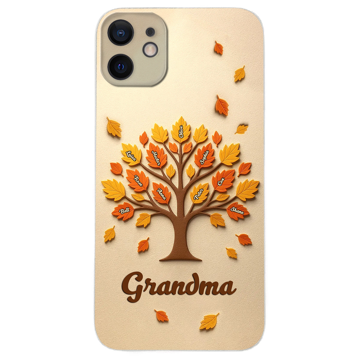 Mom Grandma Tree - Personalized Mother Leather Phone Case