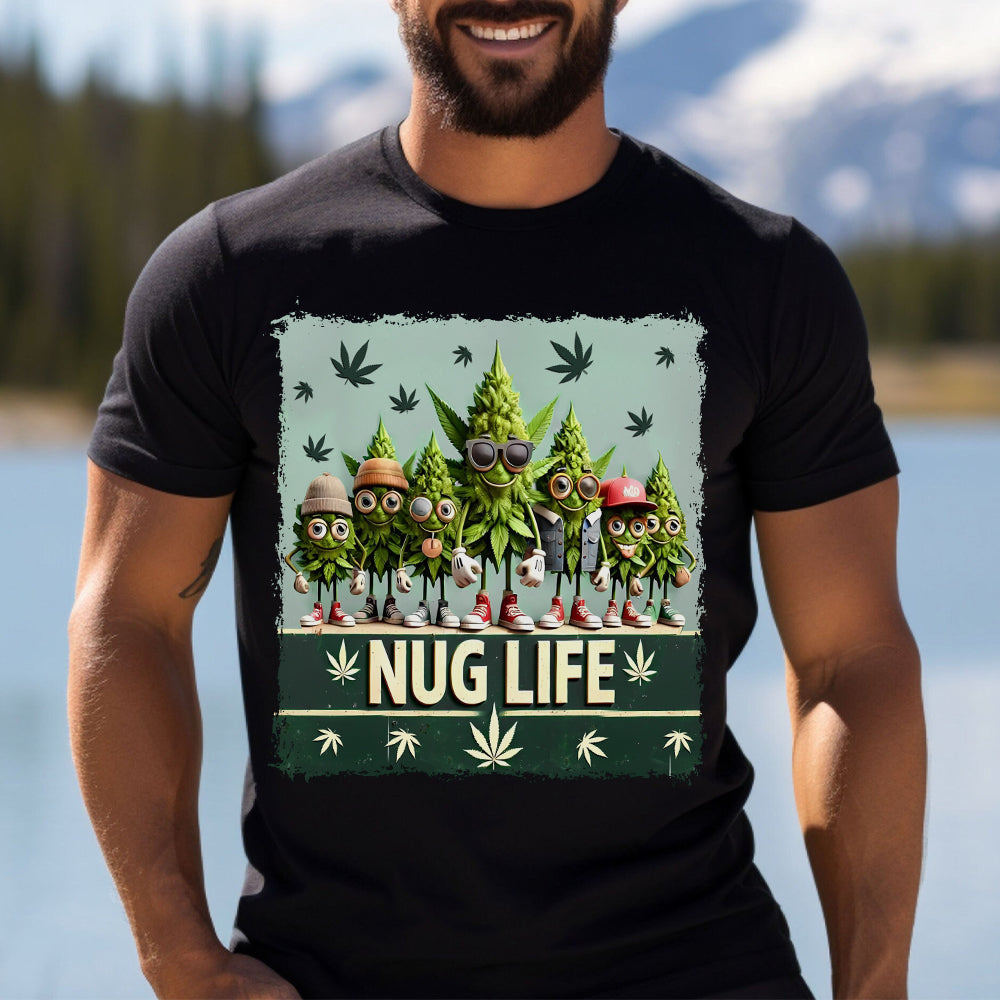 Nug Life - T-shirt et sweat à capuche sur le thème du cannabis