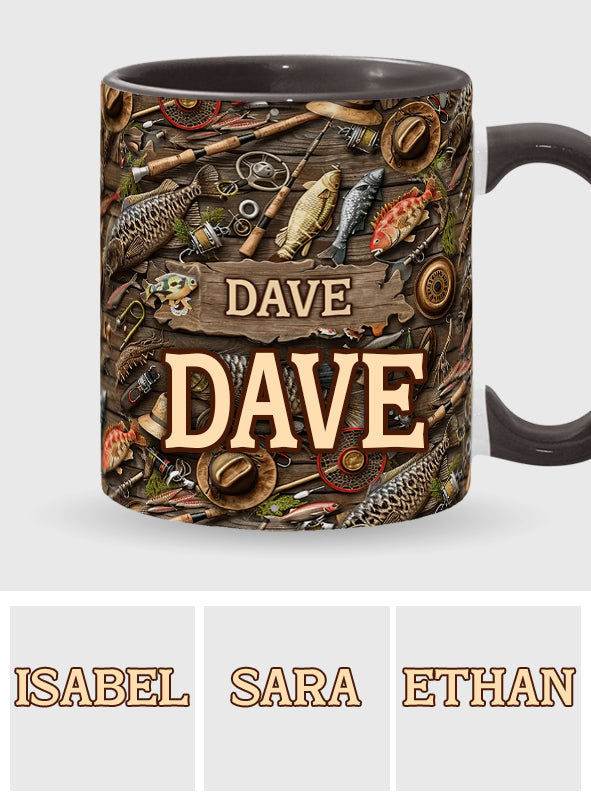 Mug personnalisé « Passionné de pêche »