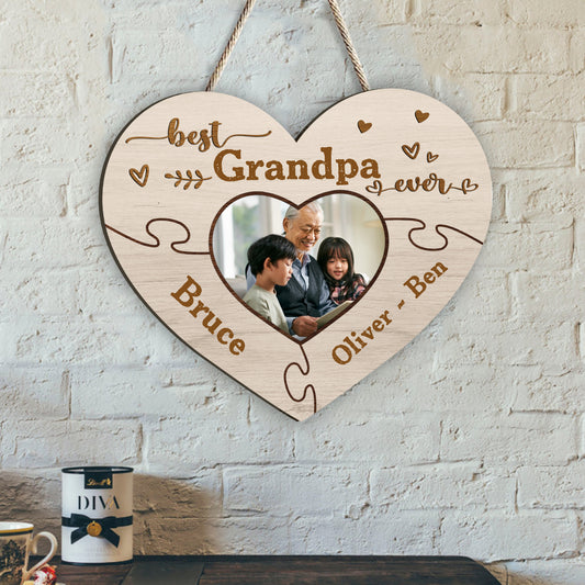 Best Nana Ever - Gift for grandma, grandpa, mom, dad, aunt, uncle, sister, brother - Personalized Wood Sign