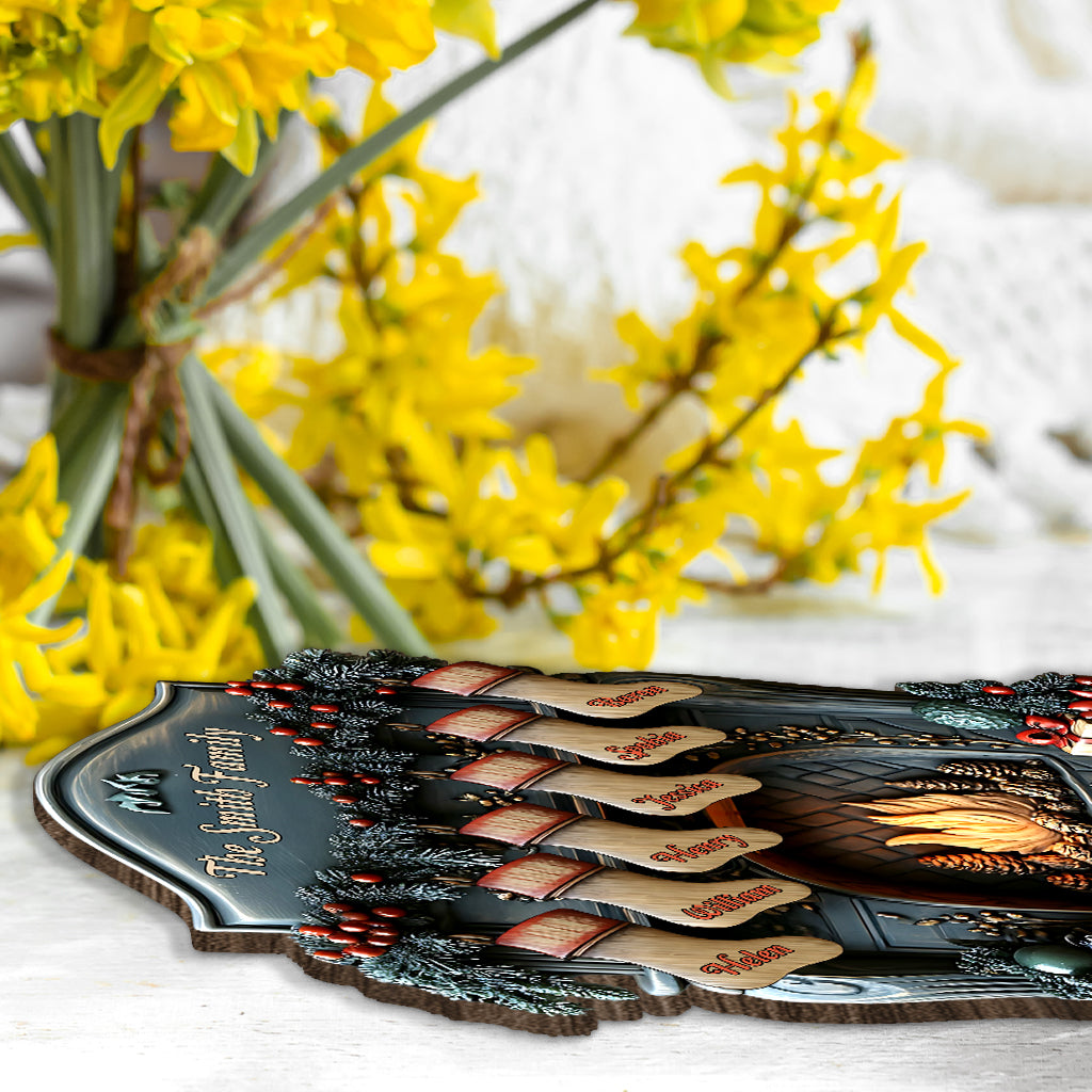 Chaussette de Noël à suspendre - Personnalisée pour toute la famille, 1 grand modèle autoportant