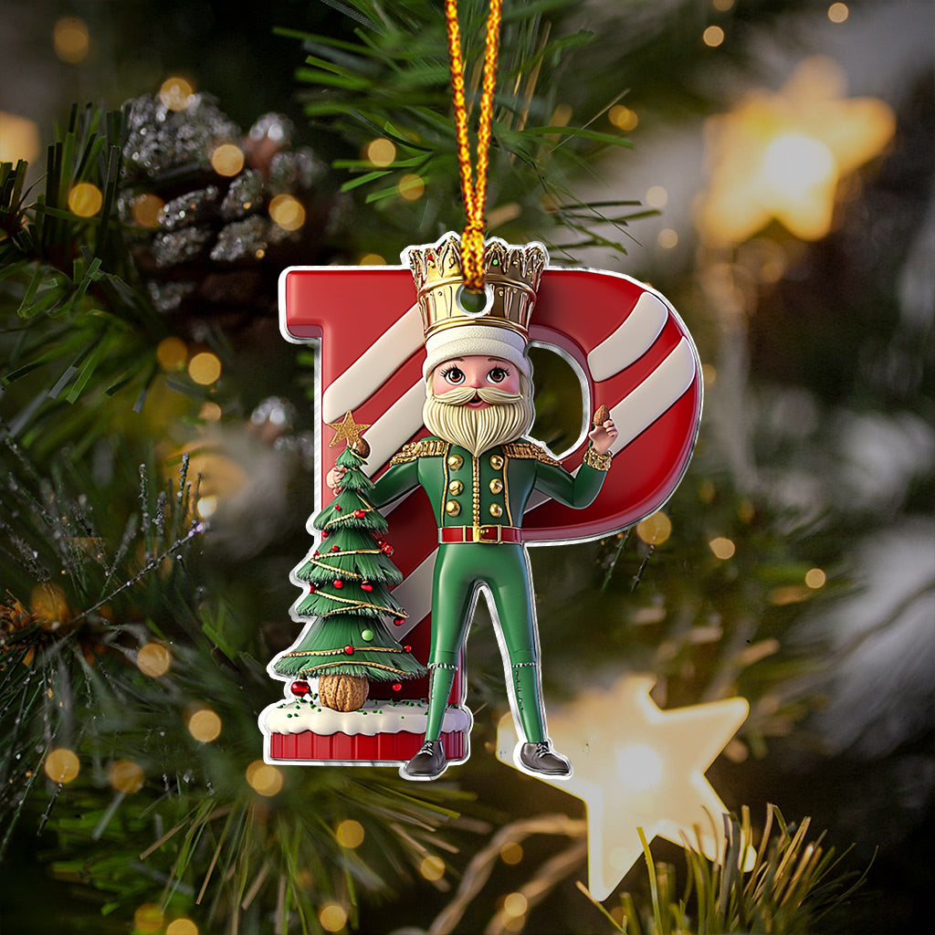 Alphabet de Noël - Ornement personnalisé pour enfant