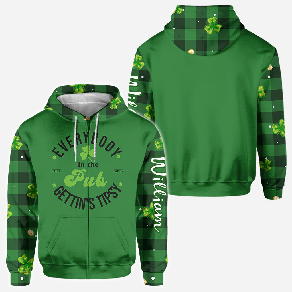 Lucky - Personalisiertes Allover-Shirt zum St. Patrick's Day