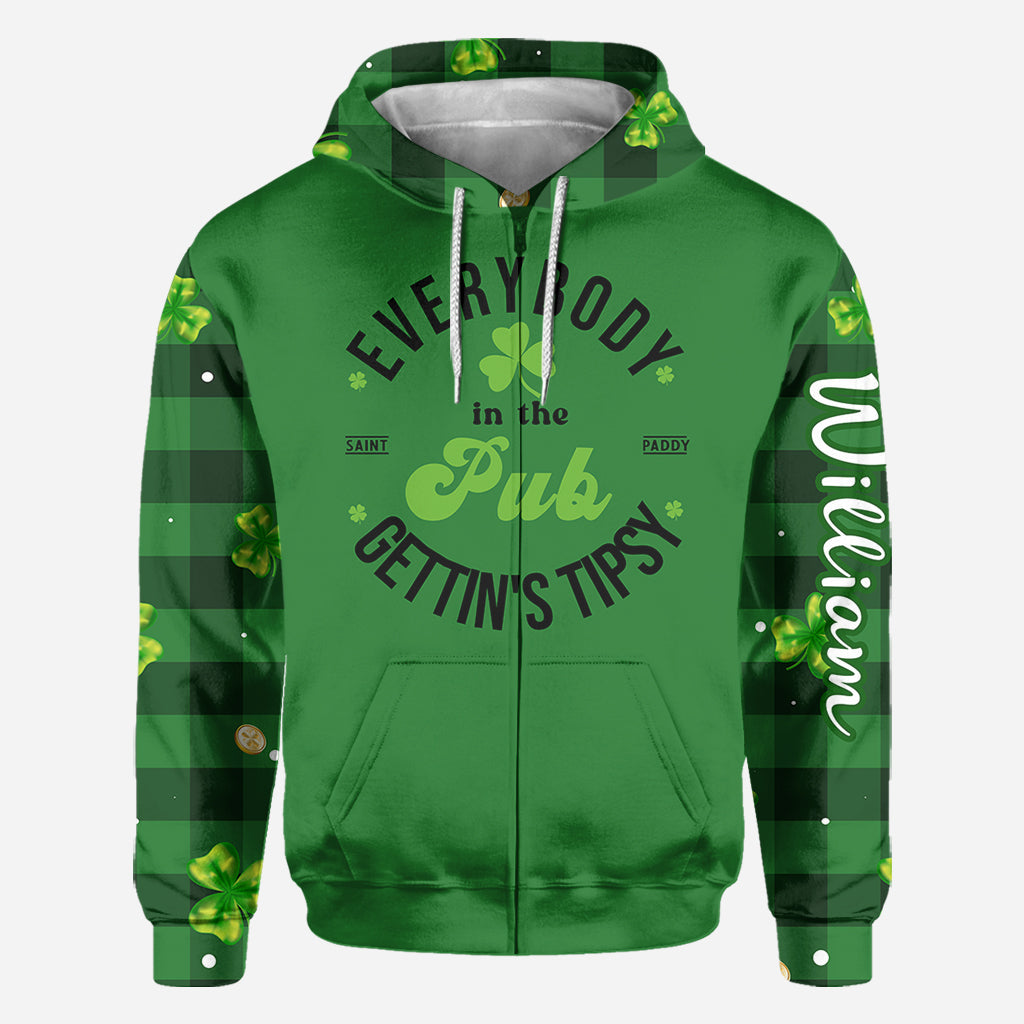Lucky - Personalisiertes Allover-Shirt zum St. Patrick's Day