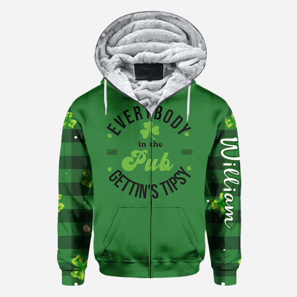 Lucky - Personalisiertes Allover-Shirt zum St. Patrick's Day