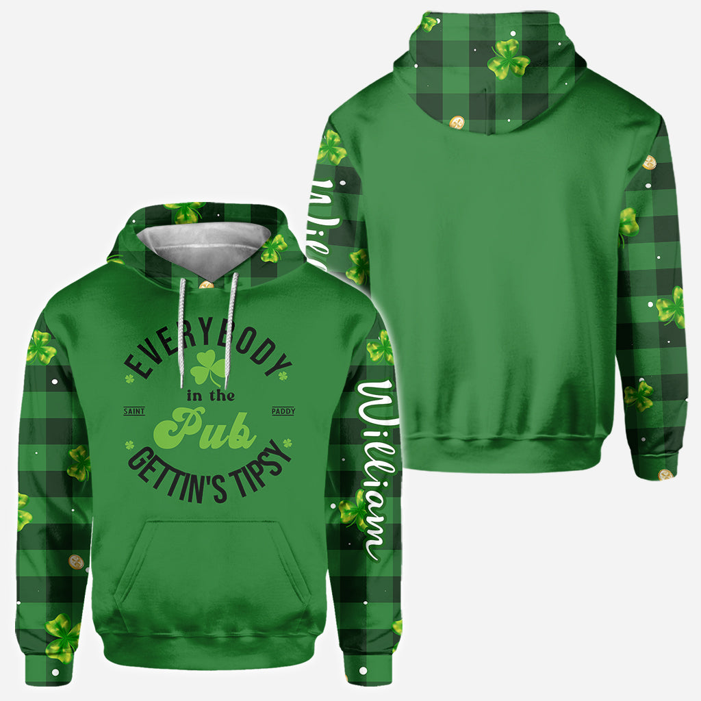 Lucky - Personalisiertes Allover-Shirt zum St. Patrick's Day