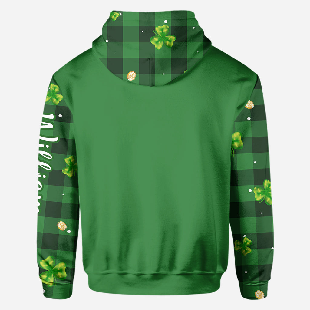 Lucky - Personalisiertes Allover-Shirt zum St. Patrick's Day