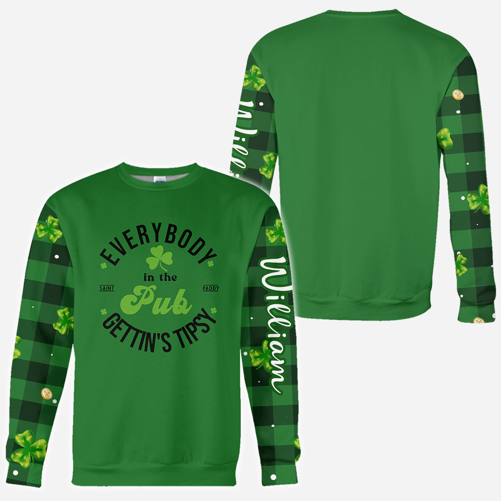 Lucky - Personalisiertes Allover-Shirt zum St. Patrick's Day