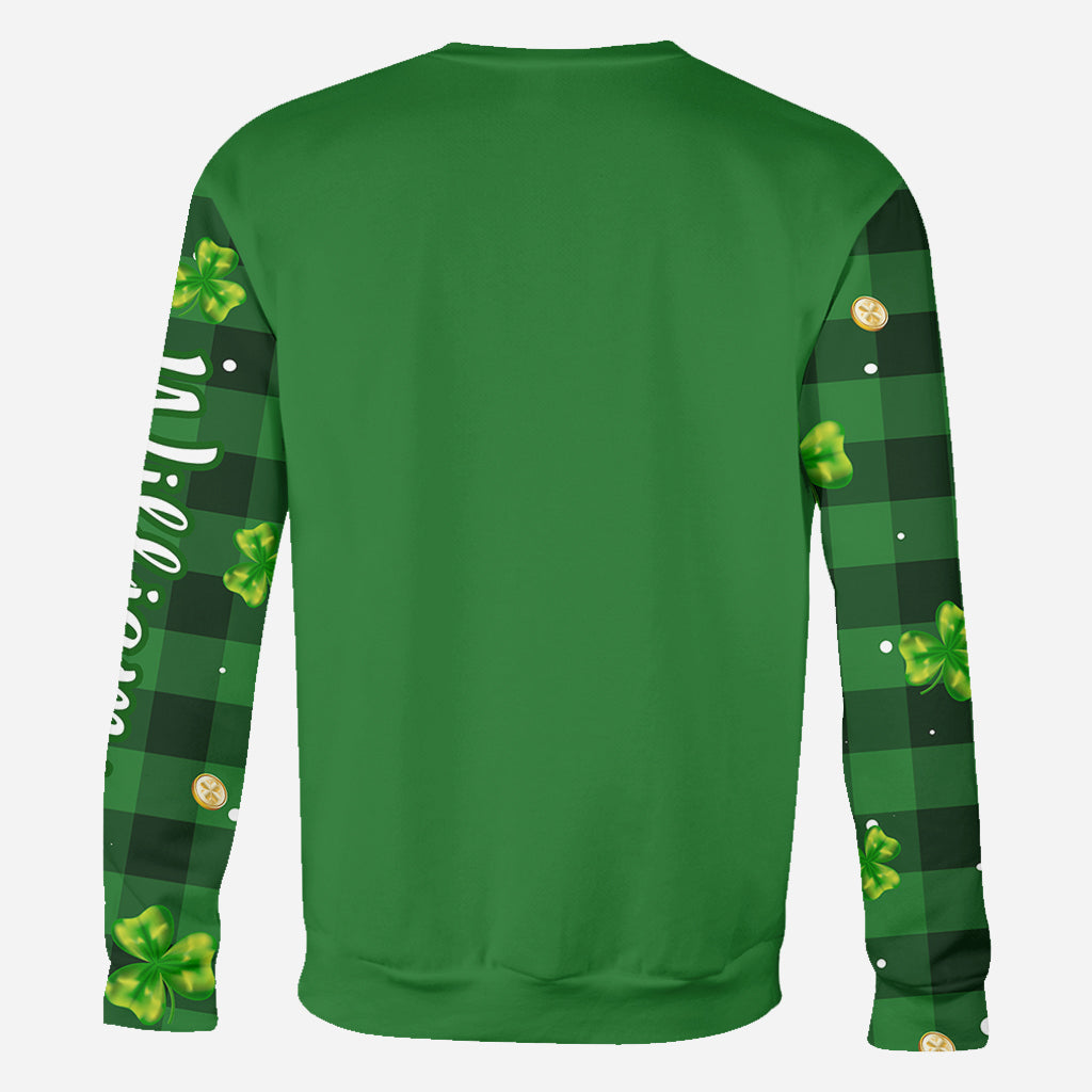 Lucky - Personalisiertes Allover-Shirt zum St. Patrick's Day