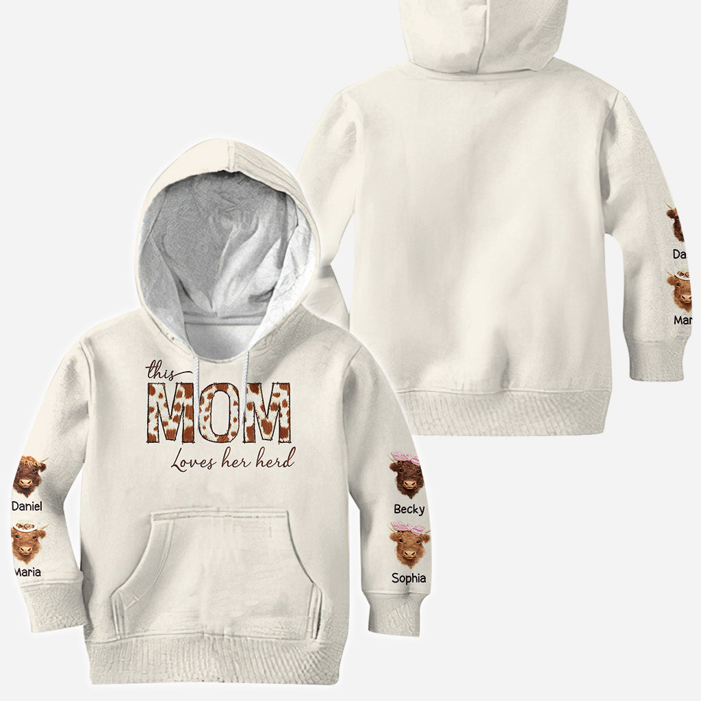 This Mama Loves Her Herd - Personalized Mother All Over Shirt