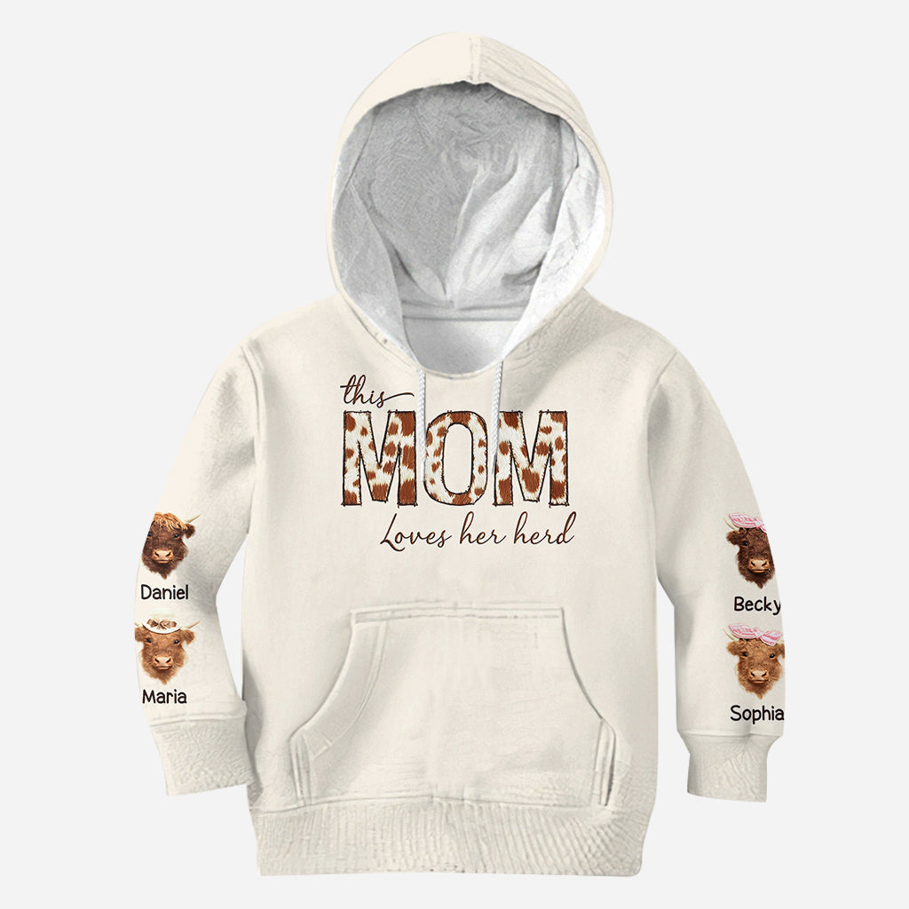 This Mama Loves Her Herd - Personalized Mother All Over Shirt