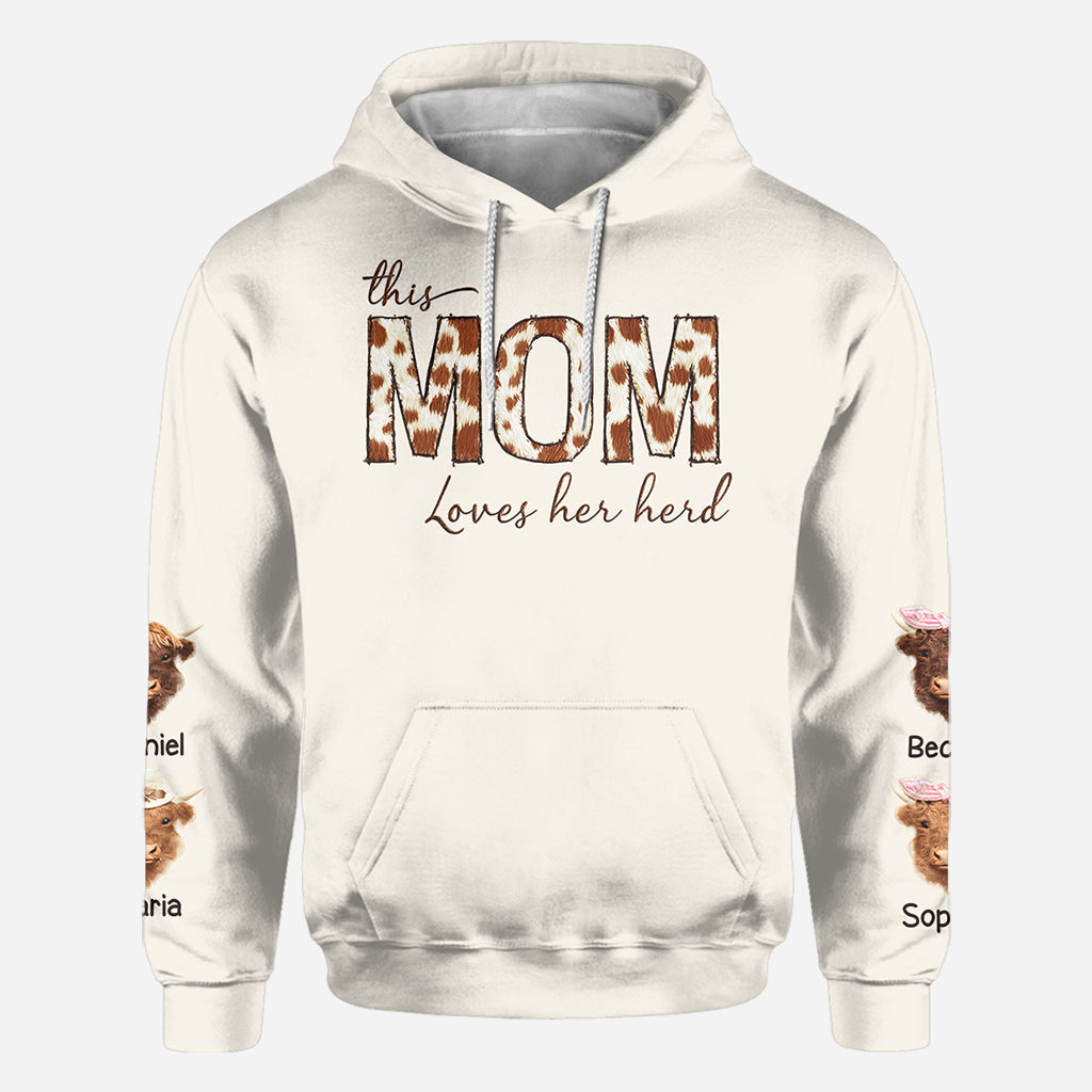 This Mama Loves Her Herd - Personalized Mother All Over Shirt
