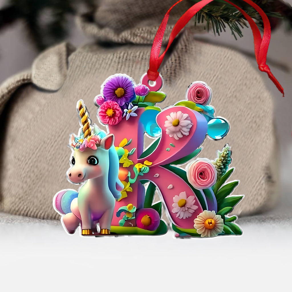 Niedlicher Einhorn-Brief – personalisierter Kinderschmuck