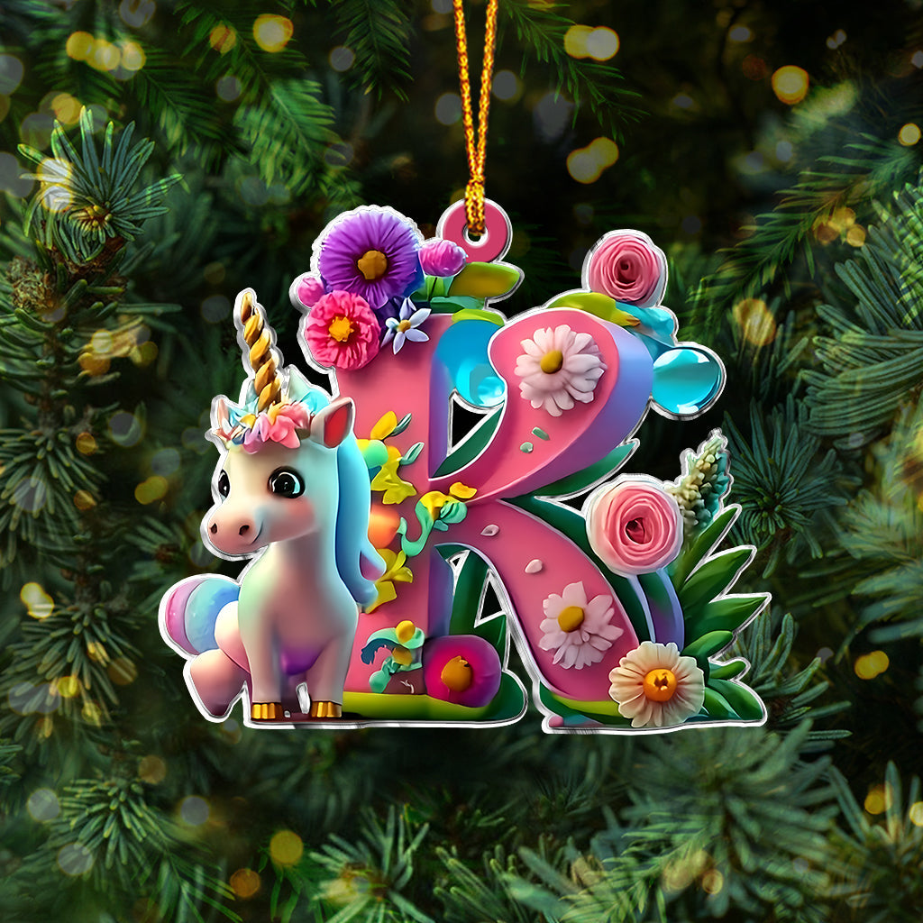 Niedlicher Einhorn-Brief – personalisierter Kinderschmuck