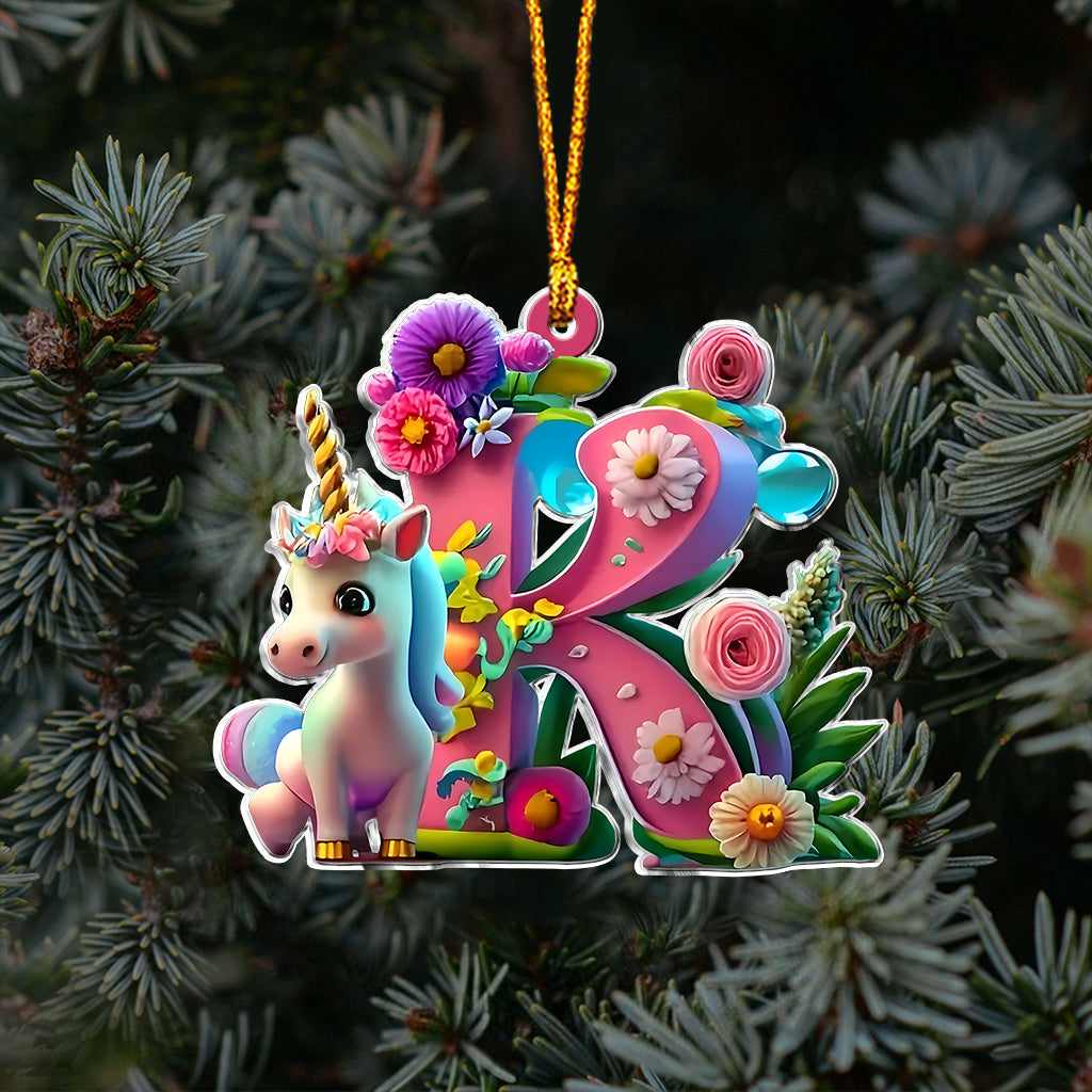 Niedlicher Einhorn-Brief – personalisierter Kinderschmuck