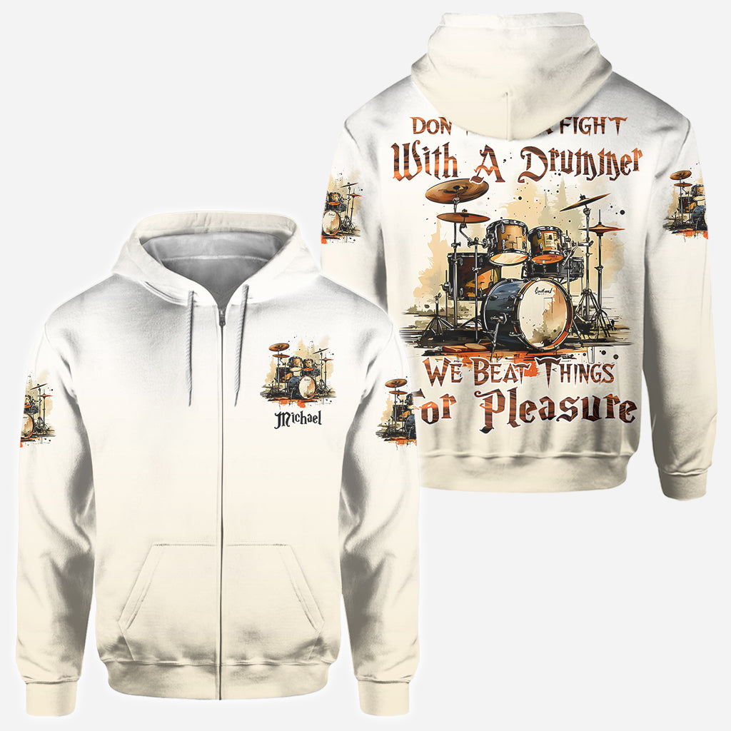 Leg dich nicht mit einem Schlagzeuger an – personalisiertes Schlagzeuger-Shirt