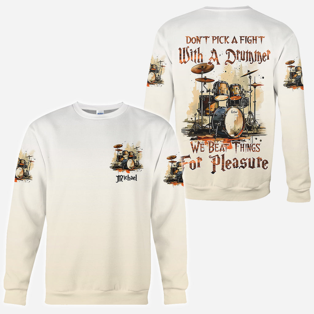 Leg dich nicht mit einem Schlagzeuger an – personalisiertes Schlagzeuger-Shirt