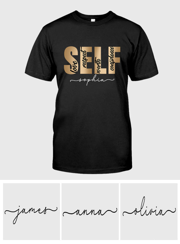 Selbstvertrauen – Personalisiertes T-Shirt und Hoodie für Afroamerikaner