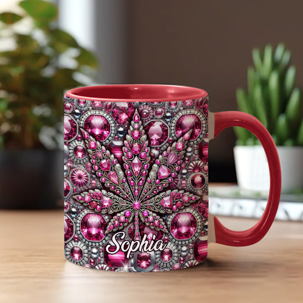 Mug personnalisé « Feuille magnifique » avec motif cannabis