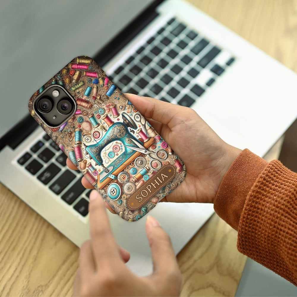 Love Sewing - Personalized Sewing Full Print Phone Case