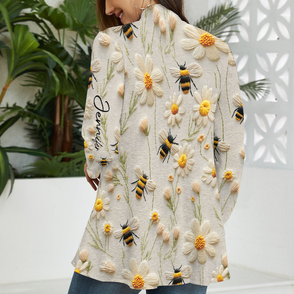 Fleur et Abeille - Gilet abeille personnalisé
