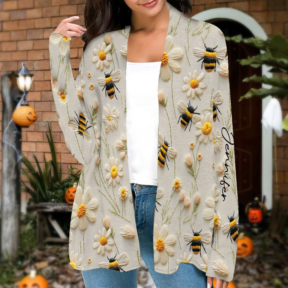 Fleur et Abeille - Gilet abeille personnalisé