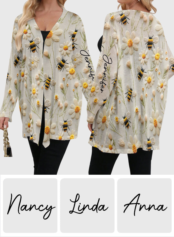 Fleur et Abeille - Gilet abeille personnalisé